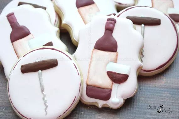 biscuits sable originaux  theme vin